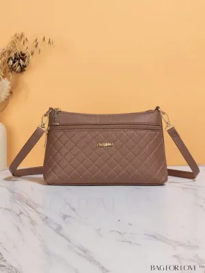 BagForLove - Stylish Square Shoulder Bag with Classy Plaid Pattern