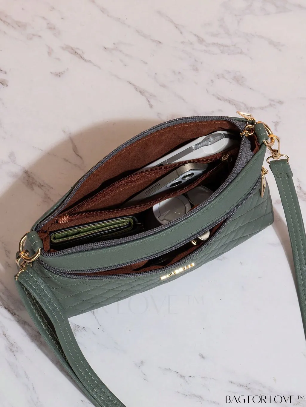 BagForLove - Stylish Square Shoulder Bag with Classy Plaid Pattern