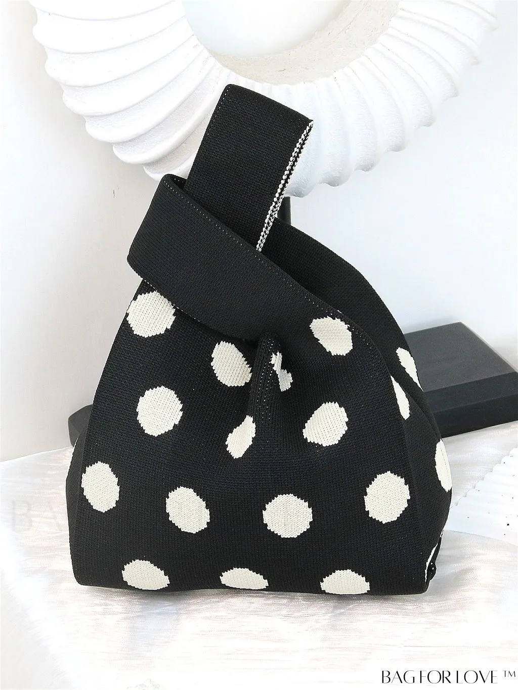 BagForLove - Womens Japanese-style Knitted Tote Bag: Chic Rhombus Pattern, Spacious & Versatile