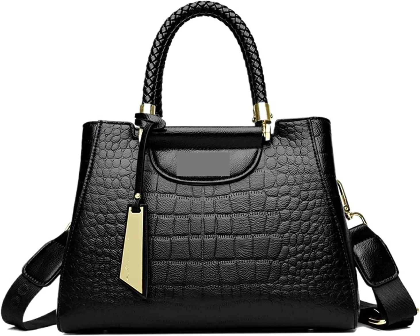Bags for Women Women's Bags Retro Shoulder Bags Fashion Niche Casual Versatile Crossbody Bags(Stonepatternblack)