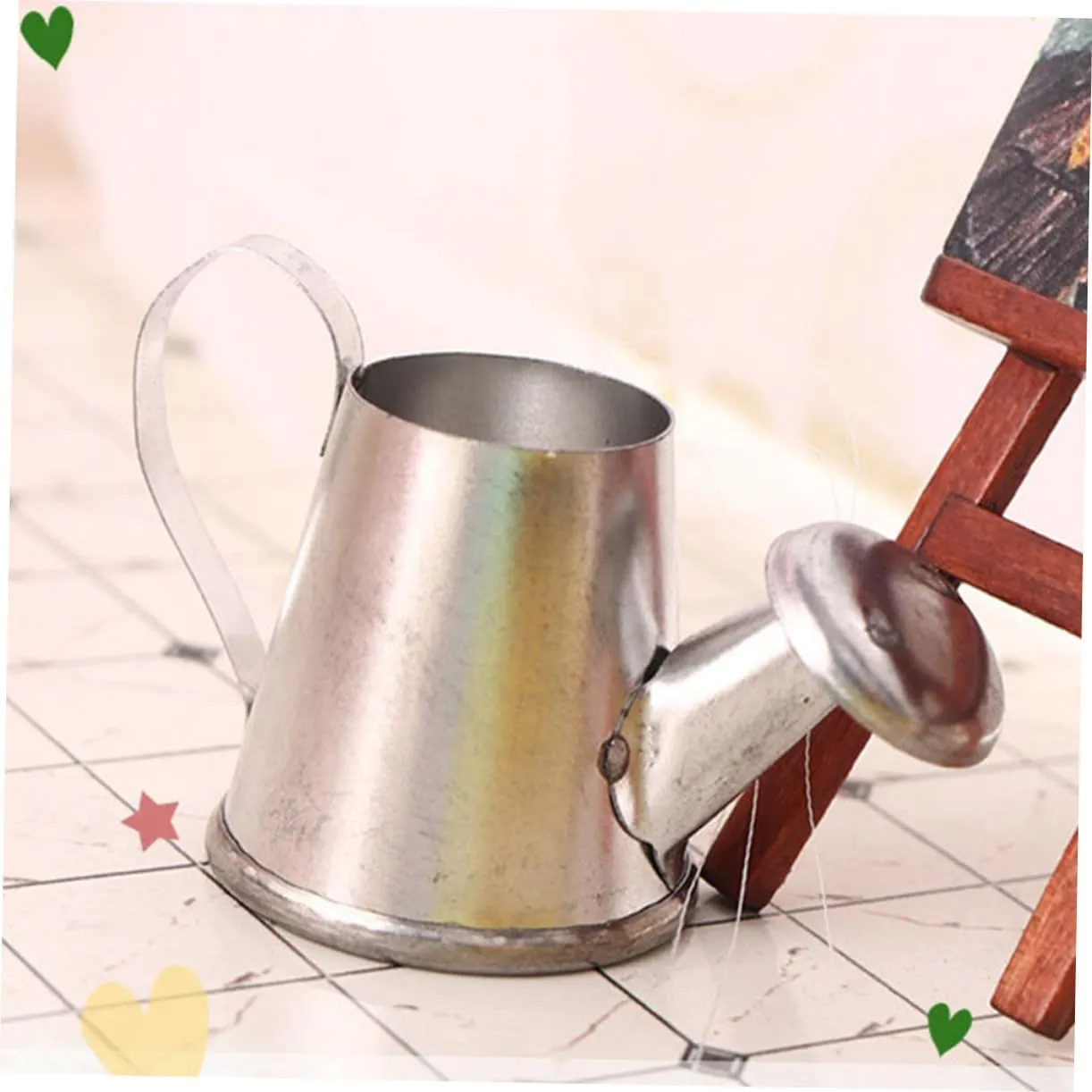 balacoo 20pcs Miniature Iron Watering Can Cute Decorative Kettles for Dollhouses Gardens and Landscaping Plant Watering Devices for Boys and Girls Play and Home Decor