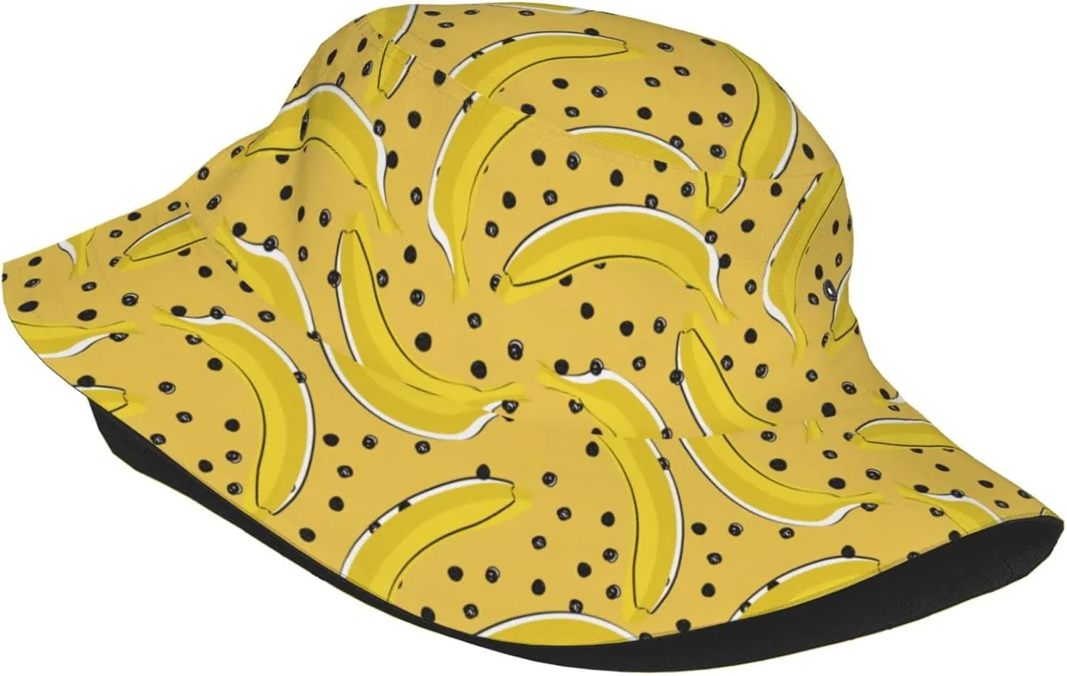 Bananas Bucket Hats for Women Summer Sun Beach Travel Outdoor Fishing Cap Unisex Men Bucket Hat