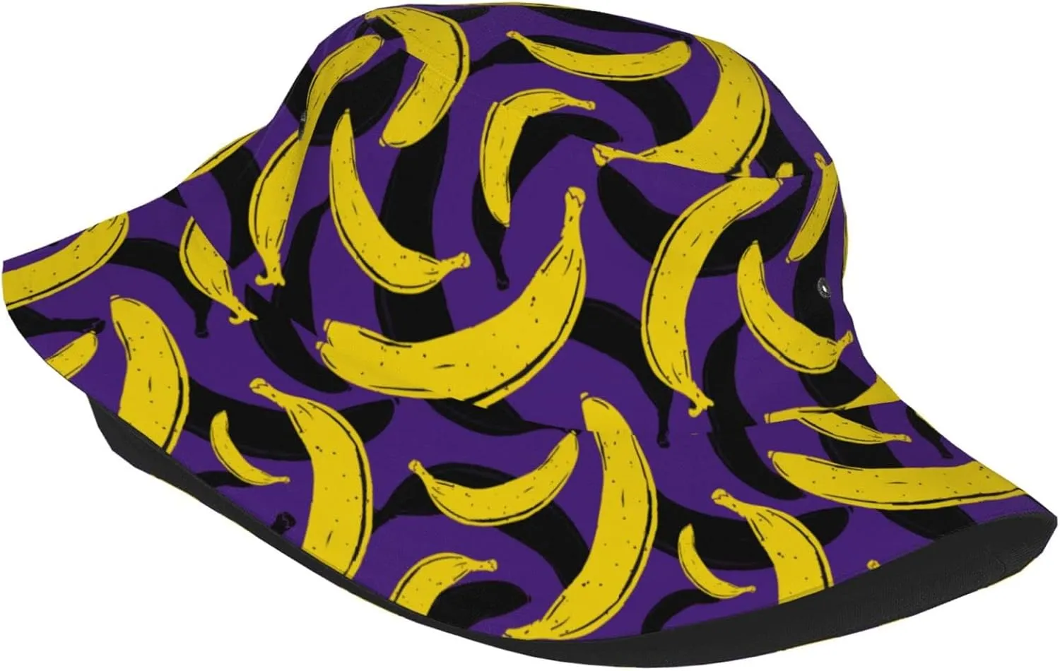 Bananas Bucket Hats for Women Summer Sun Beach Travel Outdoor Fishing Cap Unisex Men Bucket Hat