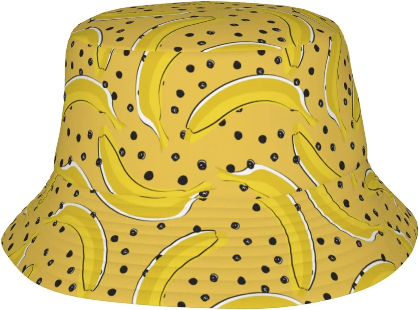 Bananas Bucket Hats for Women Summer Sun Beach Travel Outdoor Fishing Cap Unisex Men Bucket Hat