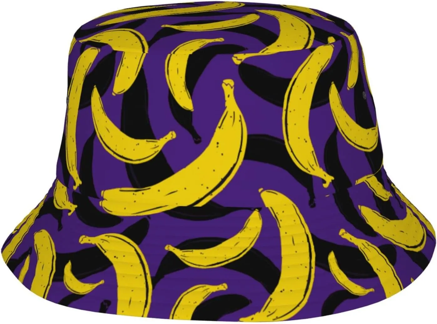 Bananas Bucket Hats for Women Summer Sun Beach Travel Outdoor Fishing Cap Unisex Men Bucket Hat