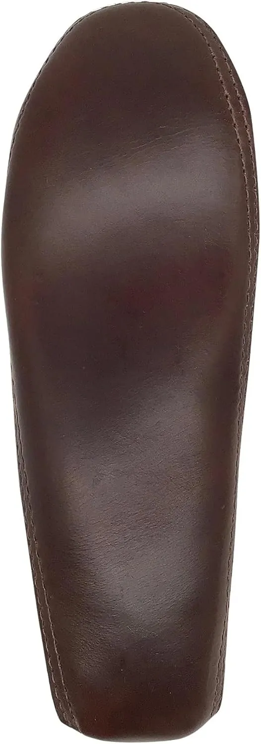 Bastien Industries Men's Moose Hide Leather with Heavy Oil Tan Sole Fringed Earthing Moccasins