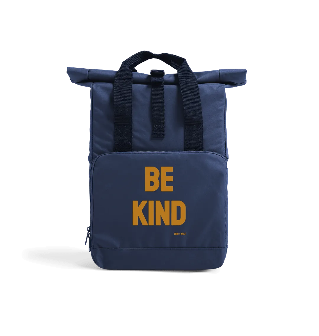 Be Kind Roll Top Recycled Rucksack