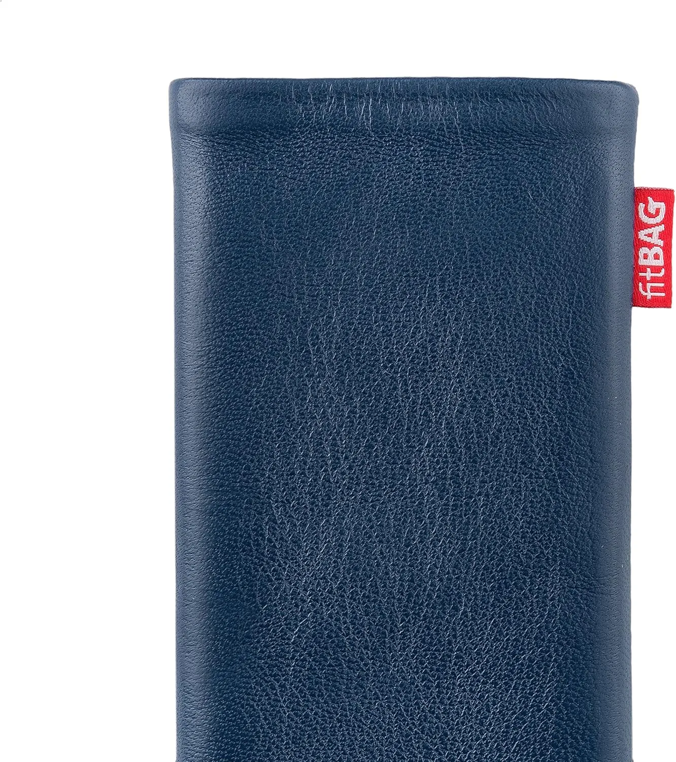Beat Blue Custom Tailored Sleeve for Mobistel Cynus T8. Fine Nappa Leather Pouch with Integrated Microfibre Lining for Display Cleaning