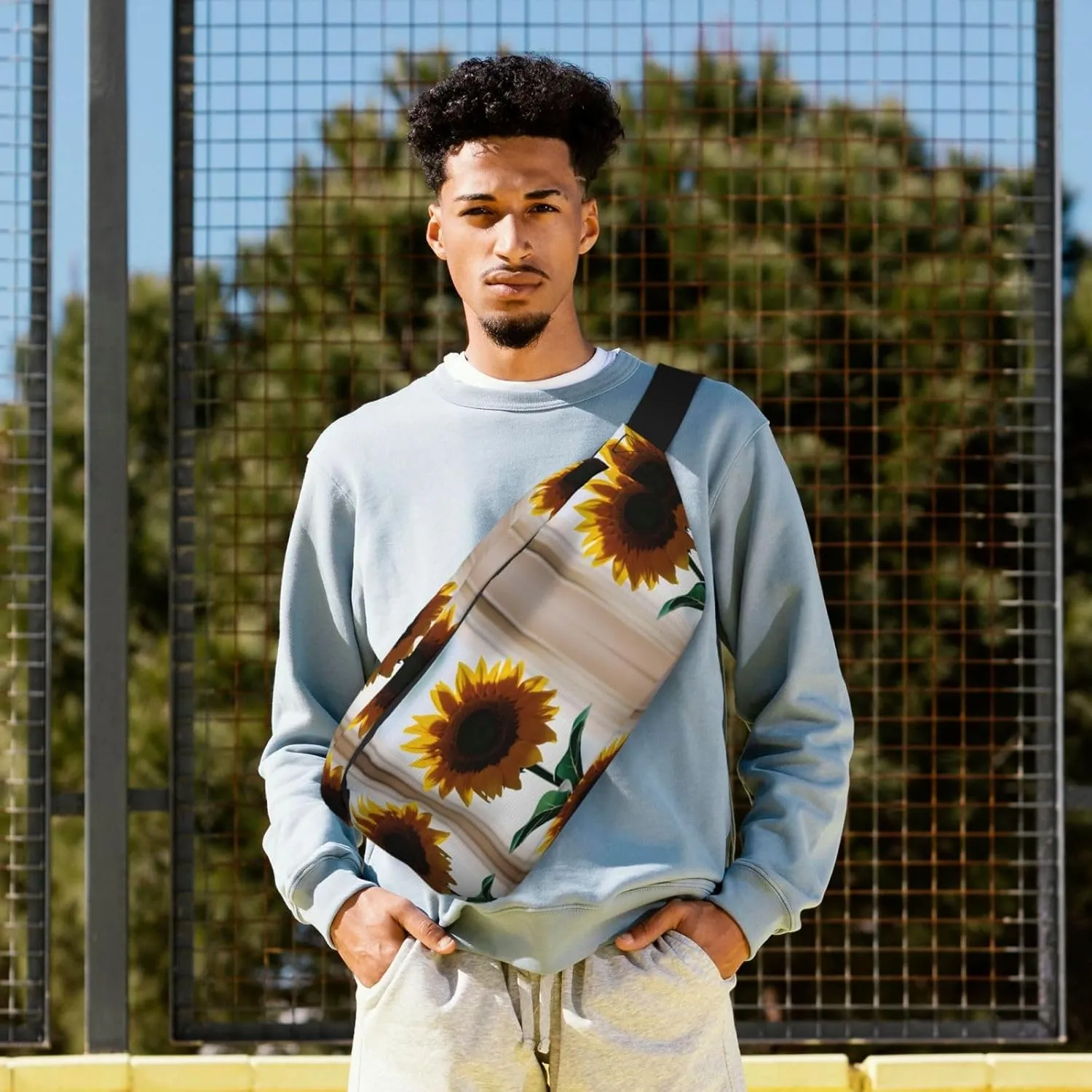 beautiful sunflowers Multi-Purpose Fanny Pack and Crossbody Bag - High Capacity with Zipper Pockets, Ideal for Men and Women