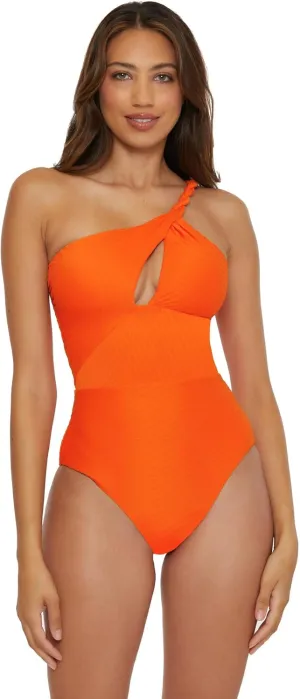 BECCA Women's Standard Catalonia One Piece Swimsuit, Asymetrical, Bathing Suits