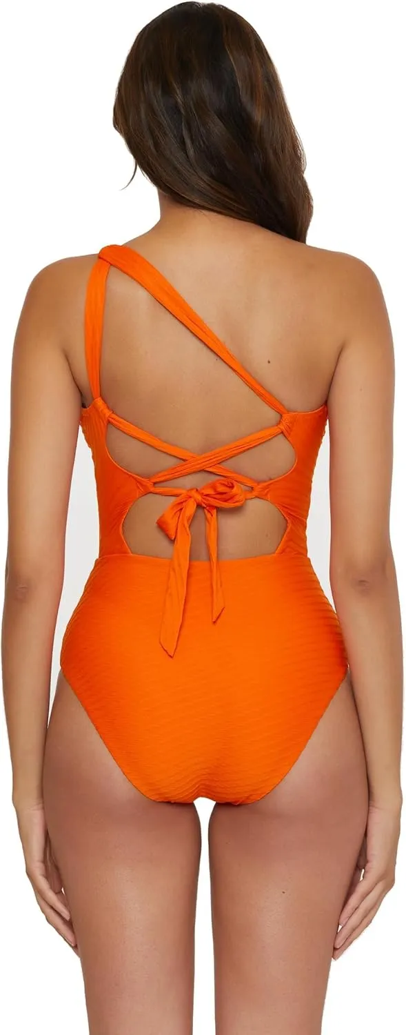 BECCA Women's Standard Catalonia One Piece Swimsuit, Asymetrical, Bathing Suits