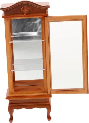 BESPORTBLE Realistic Miniature Dollhouse Cabinet 1:12 Scale Wooden Arched and Girls-Friendly for DIY Mini House