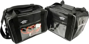 Bestem LGBM-R12GS-SDL-CP Black Side Case Liners with Clear Pocket for BMW R1200GS, Pair