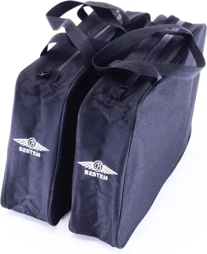 Bestem Saddlebag Liners for Harley Davidson Softail Fatboy Hard Saddlebags Waterproof Zipper Piping Edges Stay in Shape 1680D Heavy Duty Nylon Pair