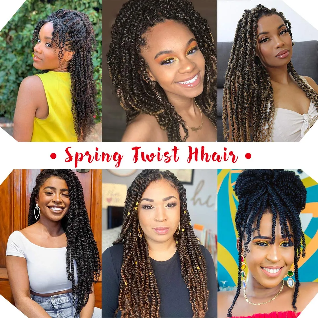 Beyond Beauty 3 Packs 12 Inch Spring Twist Ombre Colors Butterfly locs Crochet Braids Braiding Hair Extensions Low Temperature Fiber 30 Strands 160g/Pack (12 Inch, #27)