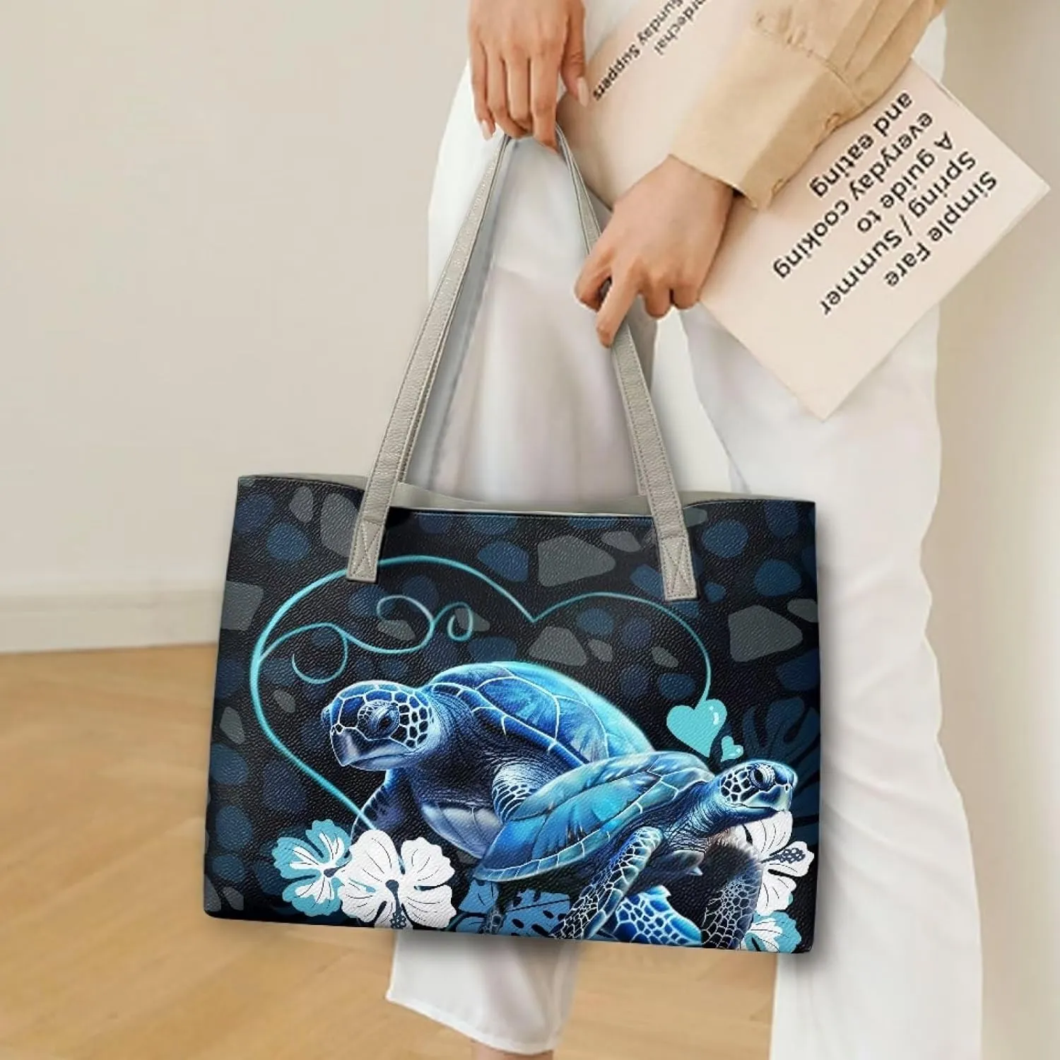 Big Capacity Women's Tote Satchel Handbag with Inner Pocket Top-handle Purse