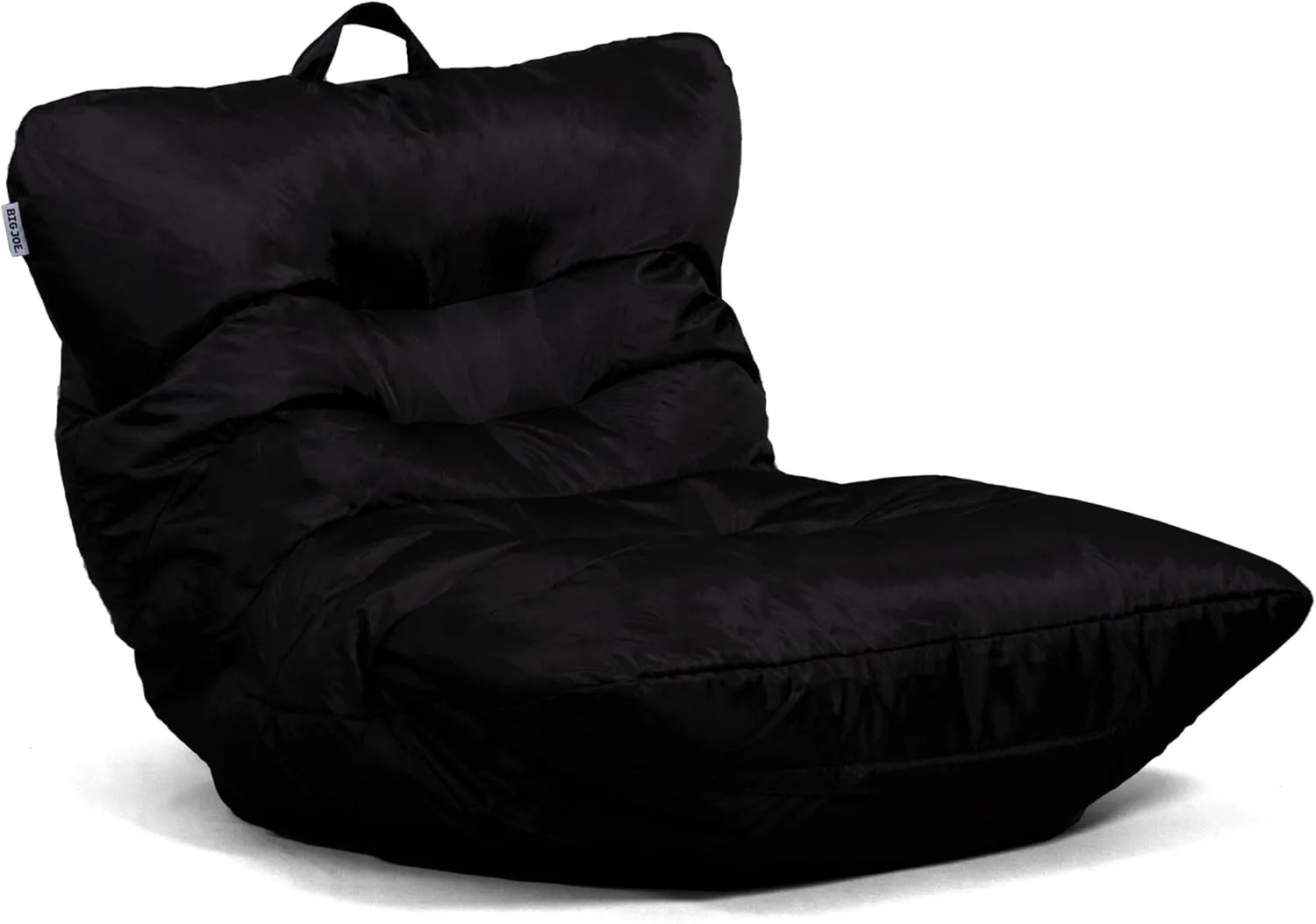 Big Joe Roma Bean Bag Chair, Black Smartmax, Durable Polyester Nylon Blend, 3 feet