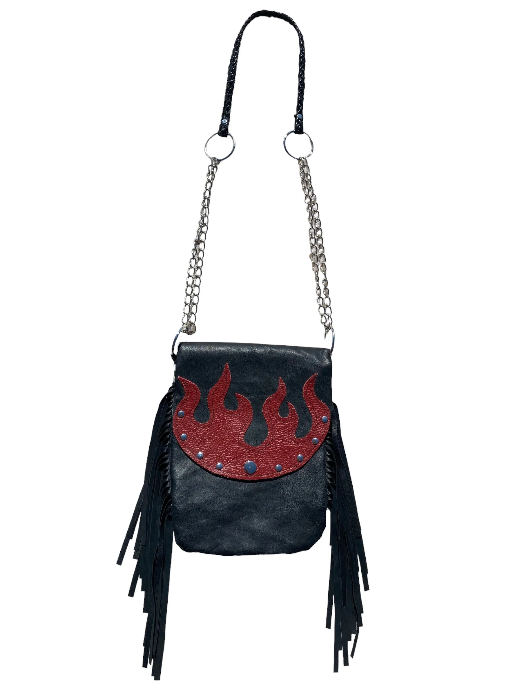 Biker Flames Handbag