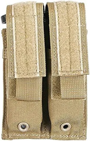 BLACKHAWK S.T.R.I.K.E. MOLLE Double Pistol Magazine Pouch, Coyote Tan