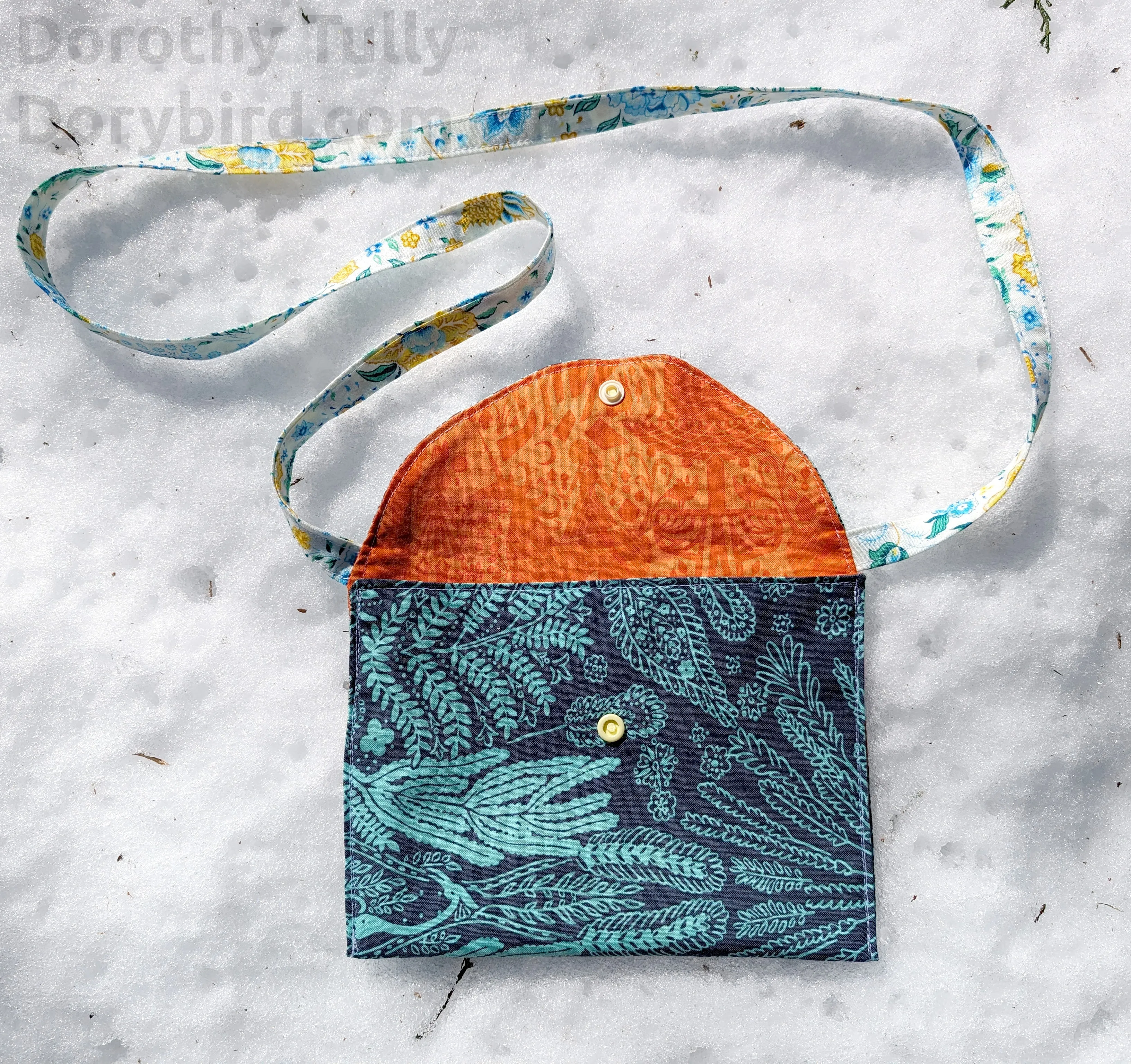 Blue Little Pouch Garden Handmade Autumn sale Purse: Trending product