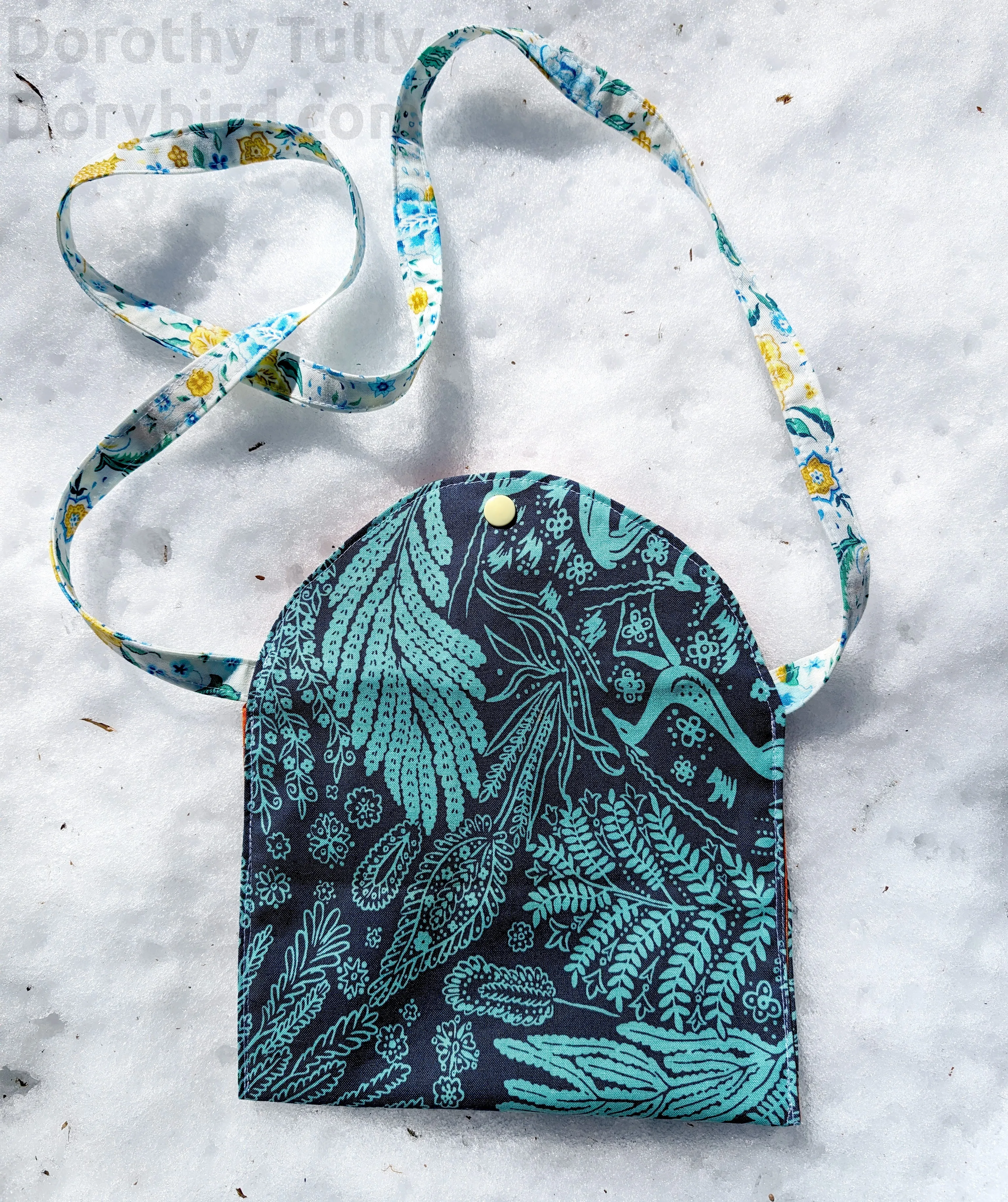 Blue Little Pouch Garden Handmade Autumn sale Purse: Trending product