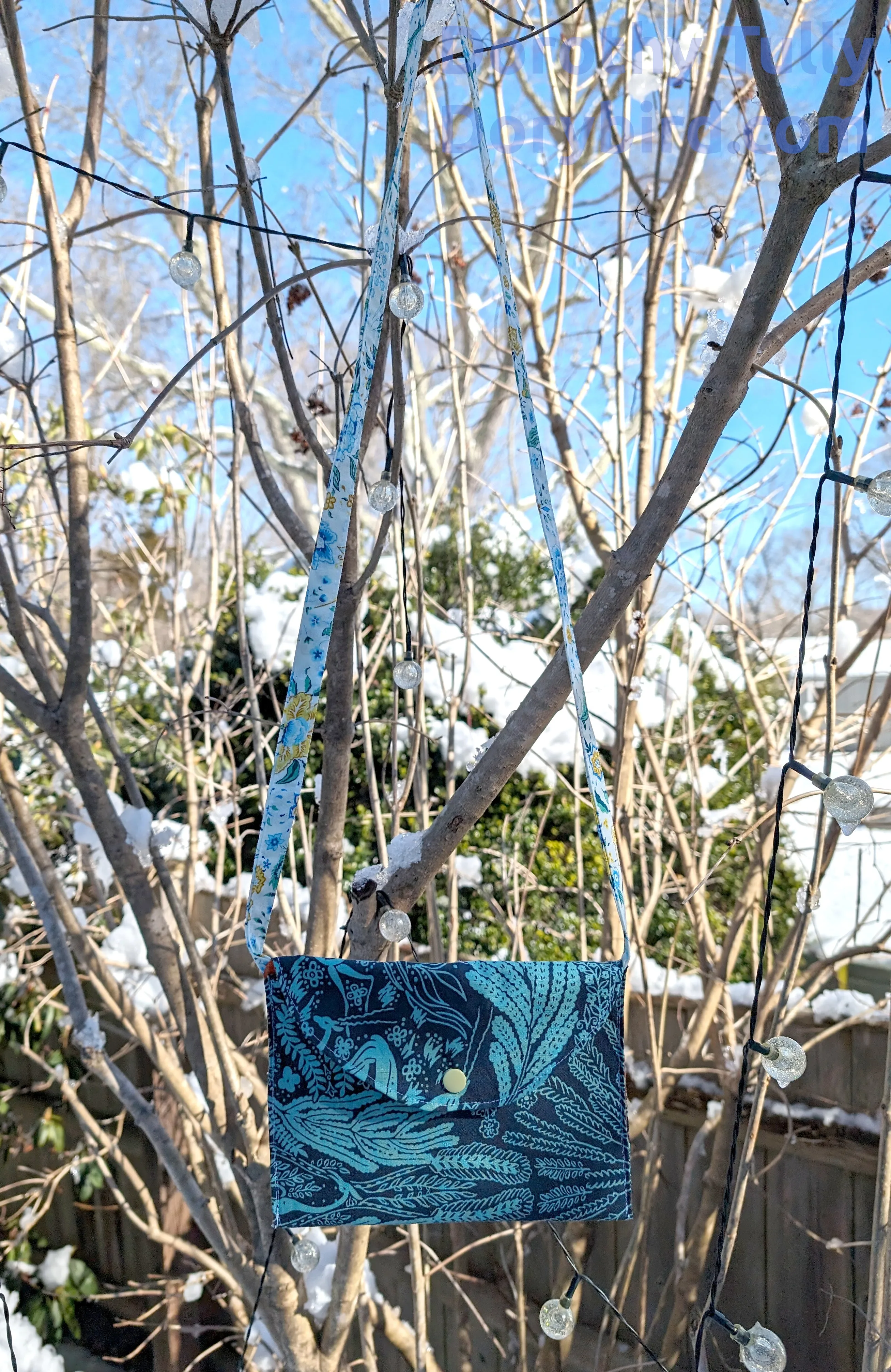 Blue Little Pouch Garden Handmade Autumn sale Purse: Trending product