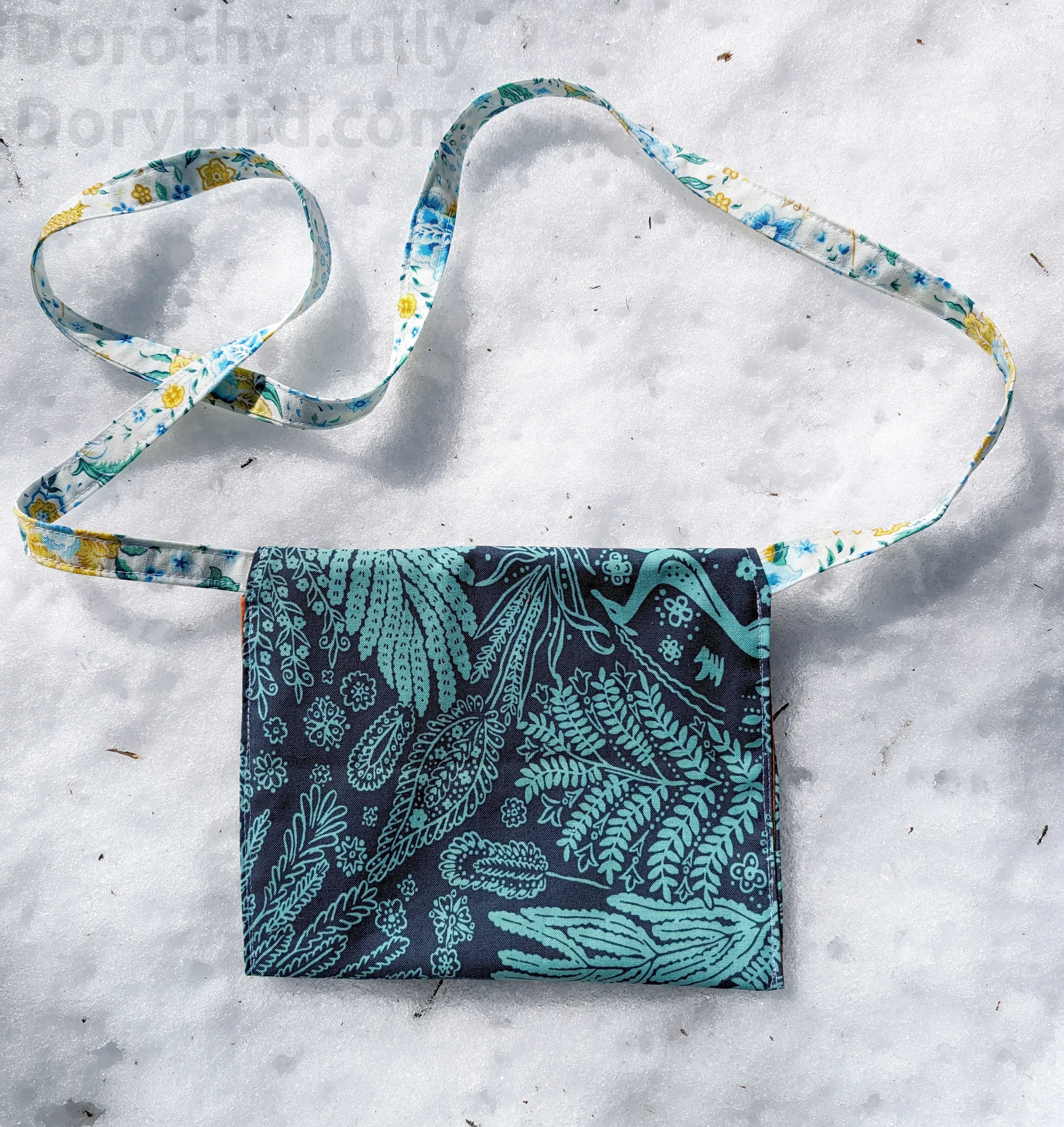 Blue Little Pouch Garden Handmade Autumn sale Purse: Trending product