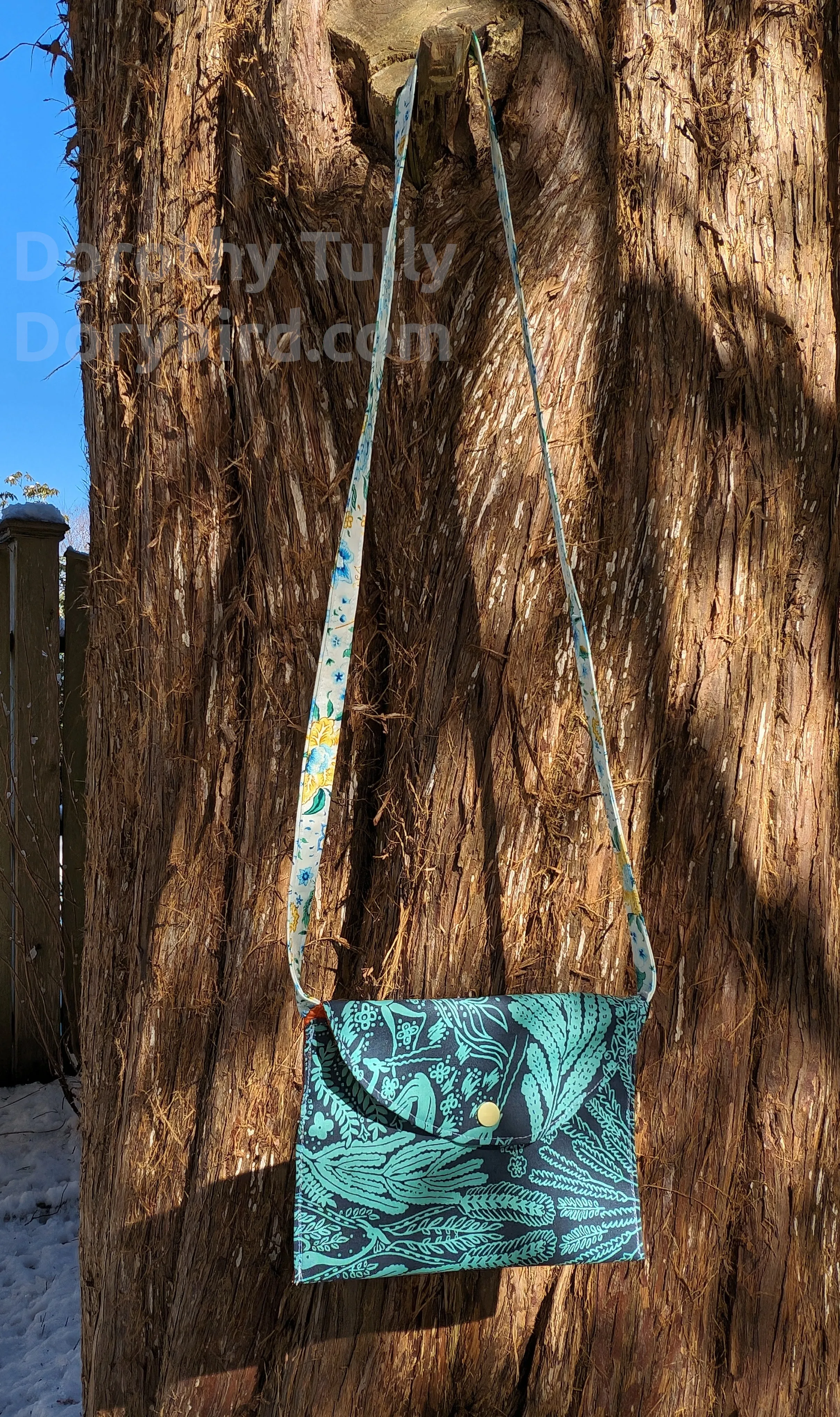 Blue Little Pouch Garden Handmade Autumn sale Purse: Trending product