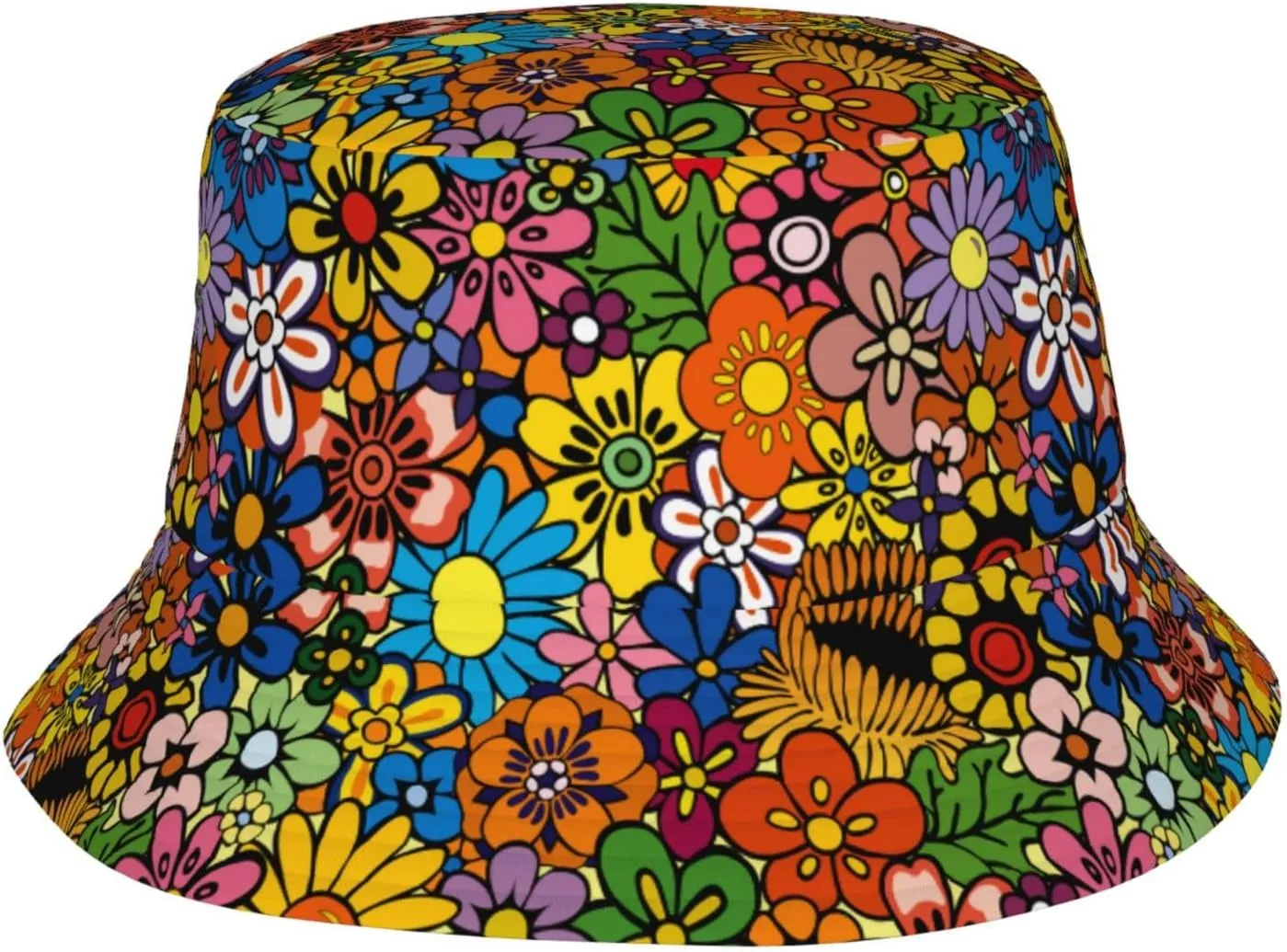Boho Bucket Hats for Women Summer Sun Beach Travel Cap Men Bucket Hat
