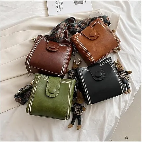 Bootara Bucket Bag, Fashion Bucket Bag With Cute Rabbit Pendant, Women Shoulder Bags With Adjustable Wider Shoulder Strap
