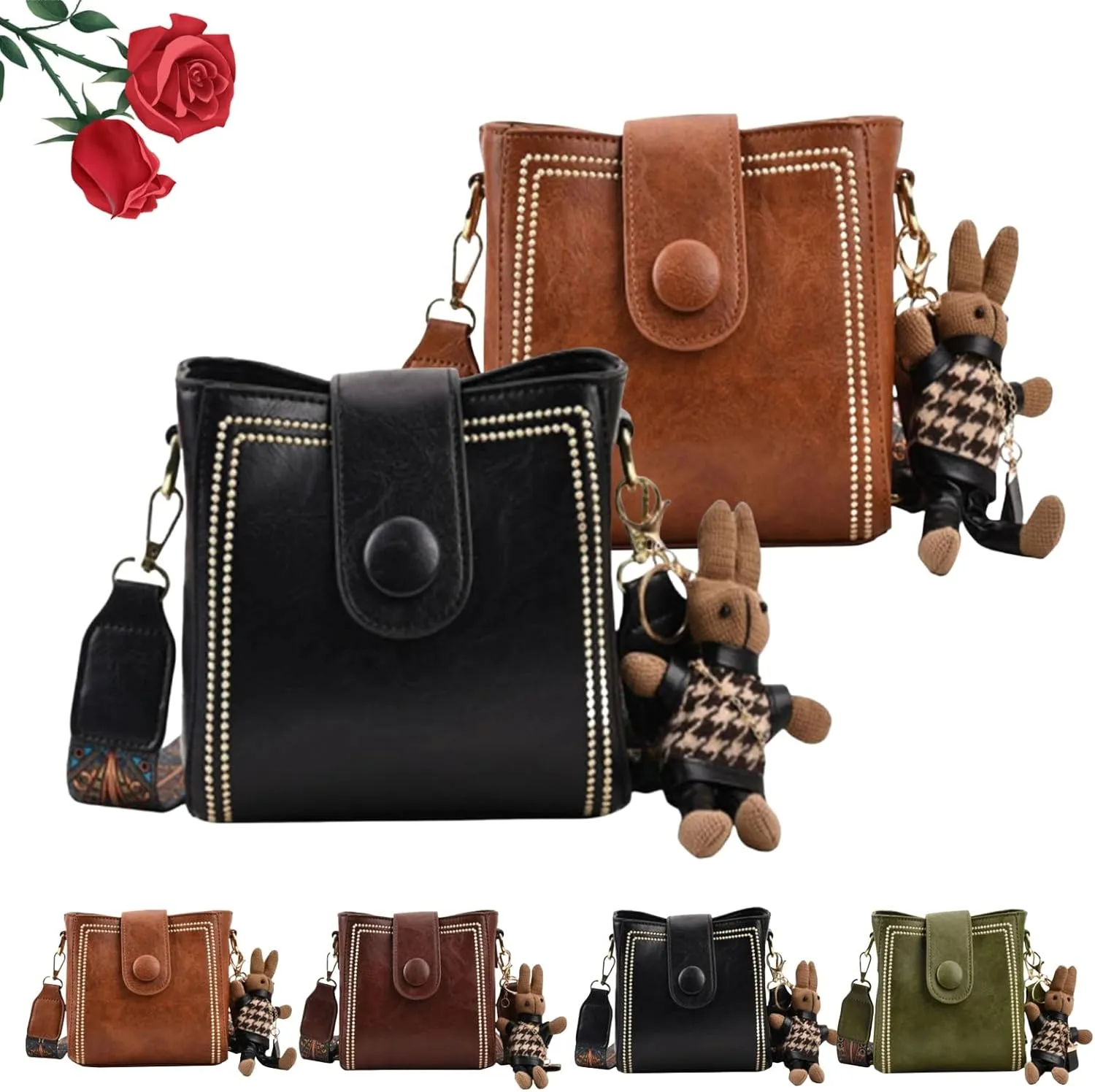Bootara Bucket Bag With Adjustable Wider Shoulder Strap, 2025 New Bootara Vintage Bucket Bag, Womens Cross Body Bags