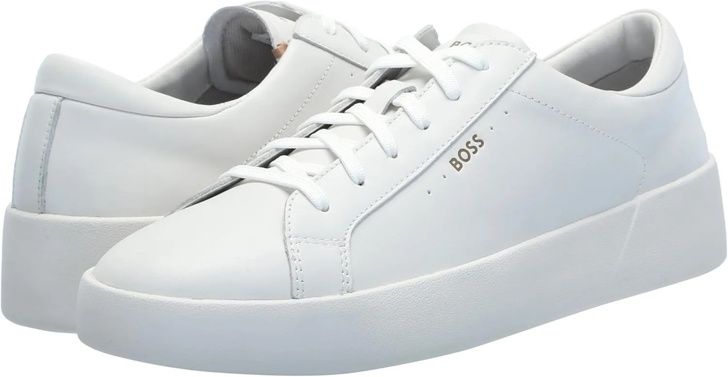 BOSS Men's Belwar Smooth Leather Low Top Sneaker