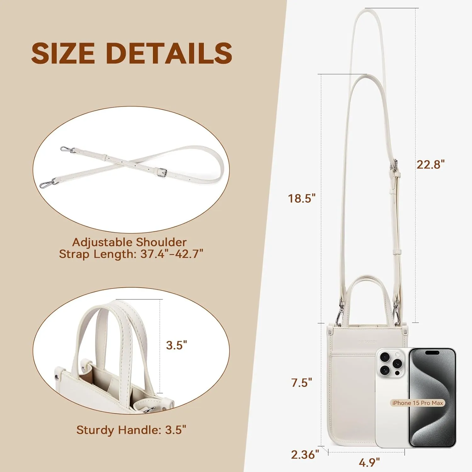 BOSTANTEN Small Crossbody Purse for Women Mini Tote Bag Top Handle Shoulder Bag Compact Handbags with Adjustable Strap