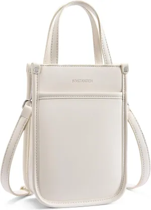 BOSTANTEN Small Crossbody Purse for Women Mini Tote Bag Top Handle Shoulder Bag Compact Handbags with Adjustable Strap