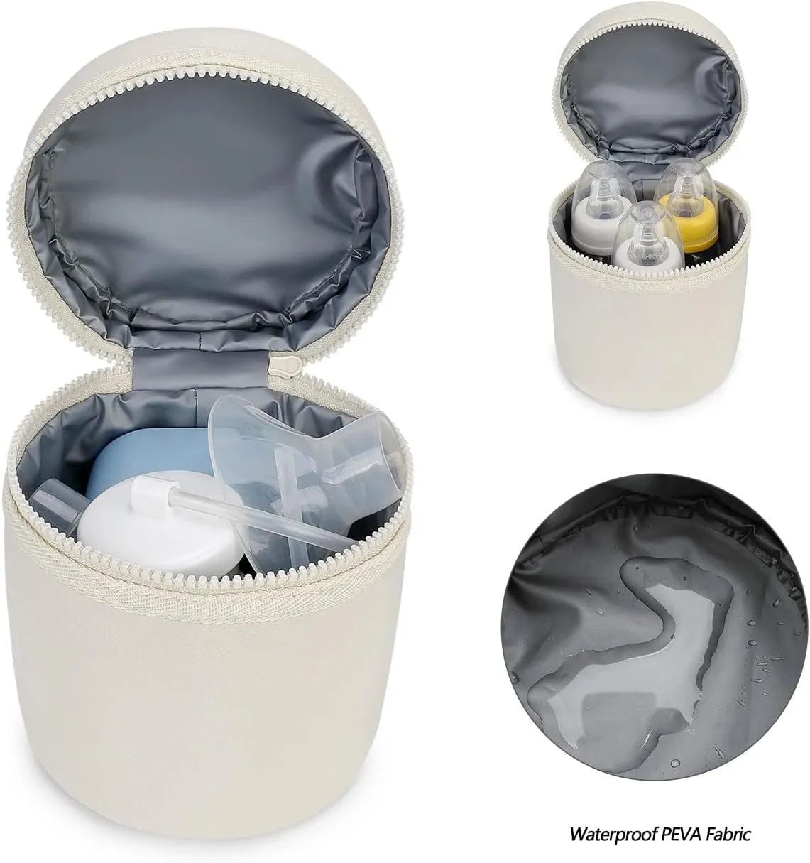 Bottle bag, waterproof breast pump, kettle, mother and baby travel bottle storage bag
