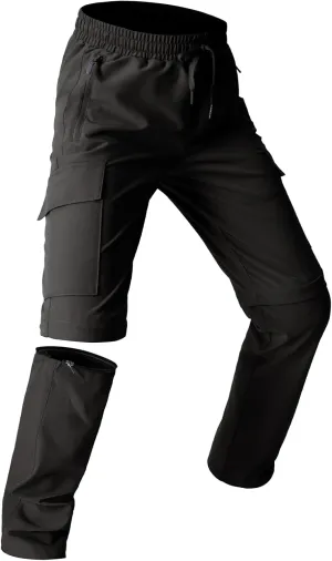 Boys Hiking Cargo Pants Kids Convertible Nylon Lightweight Quick Dry Stretch Girls Outdoor Waterproof Zip Off School Trousers