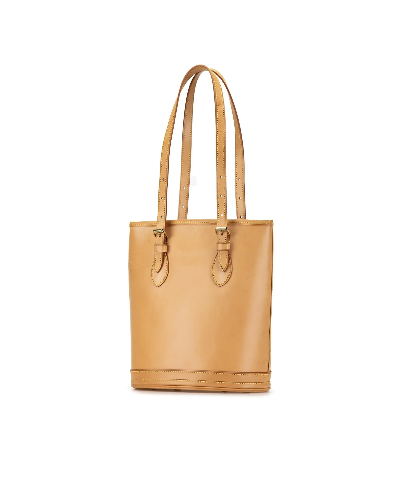 Bucket Bag Tan Leather Style