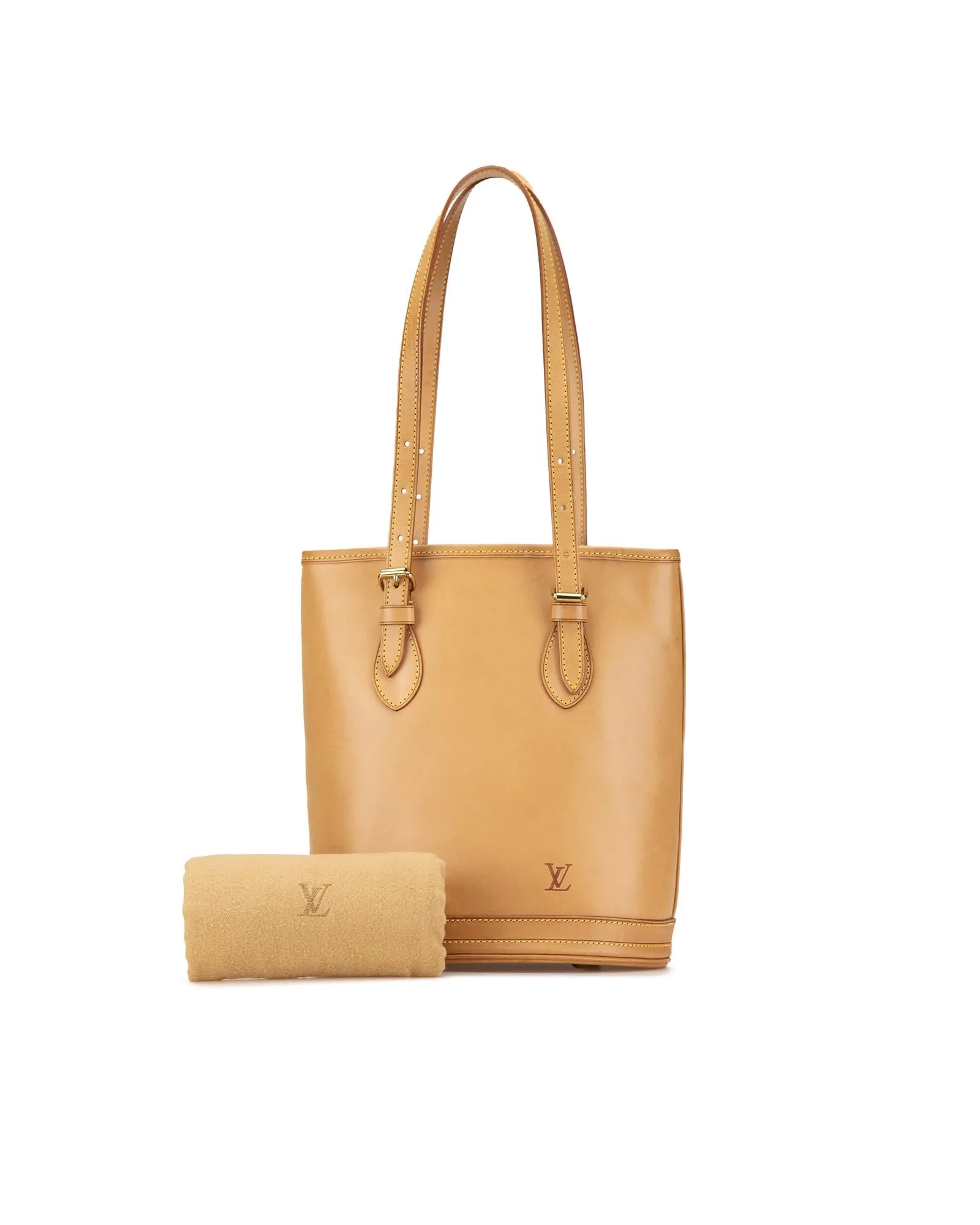 Bucket Bag Tan Leather Style