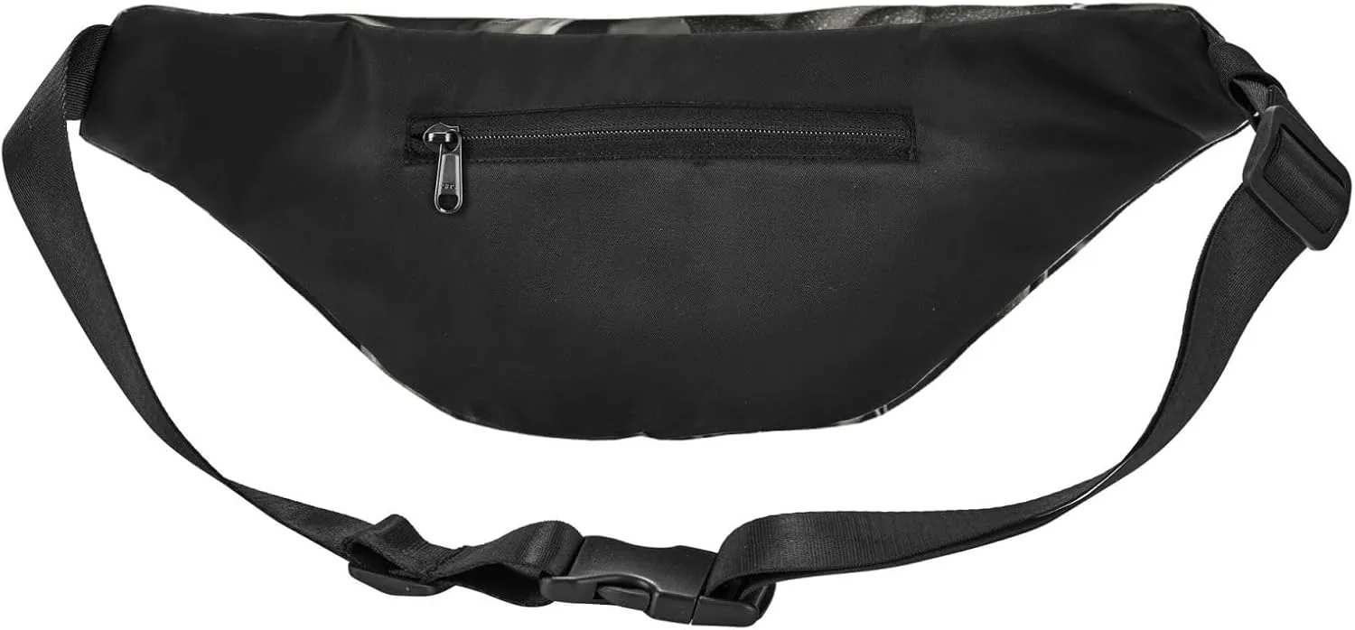 Bumbag Fanny Pack for Women Men Waist Pack Fashion Bum Bag Tiger Pattern Waist Bag for Sport Hiking Travel, Triangle and Thorns, One Size