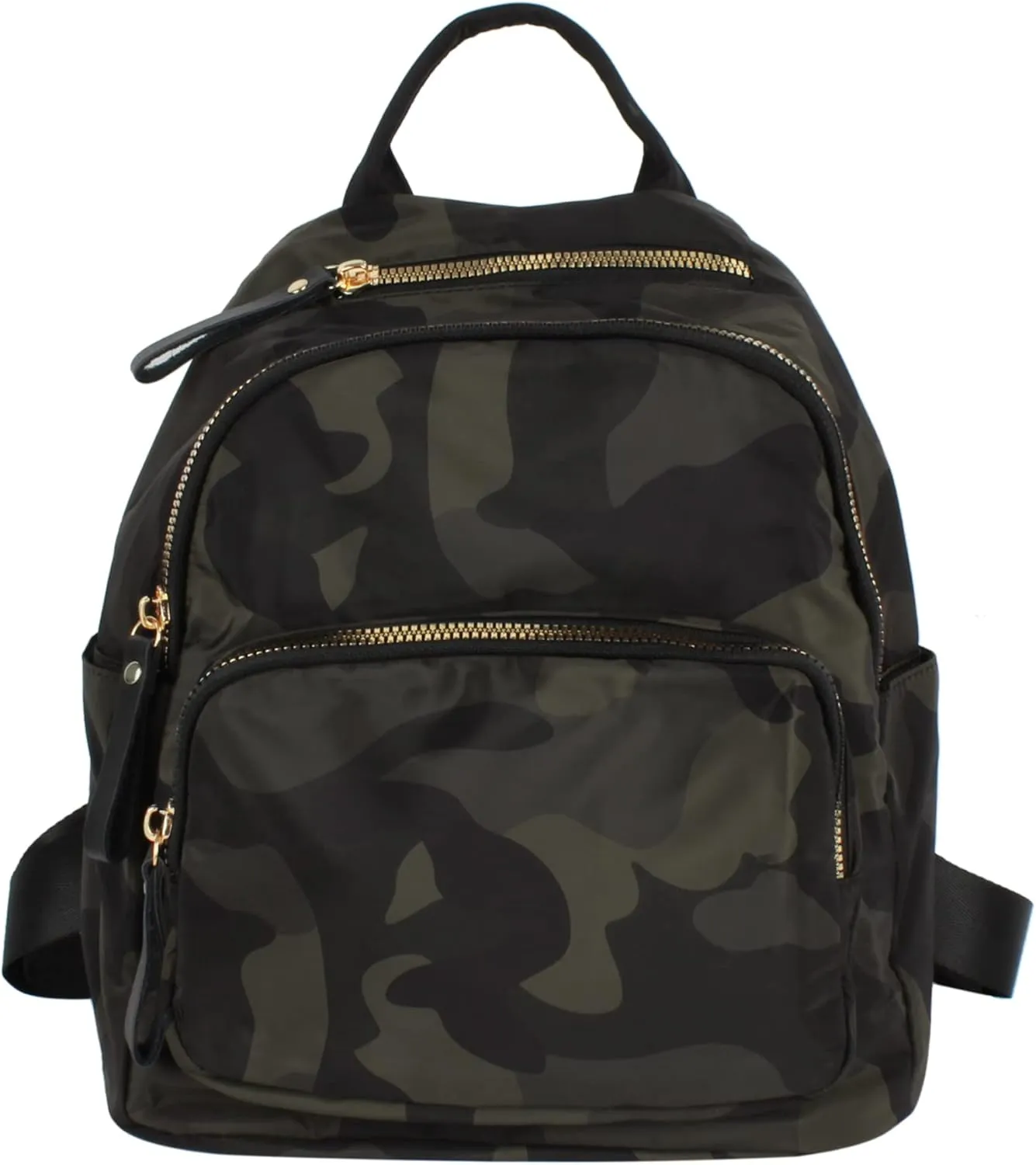 Camouflage Women Mini Backpack Nylon Leisure Daypack Printed Shoulder Bag Handbag Purse(Camouflage)