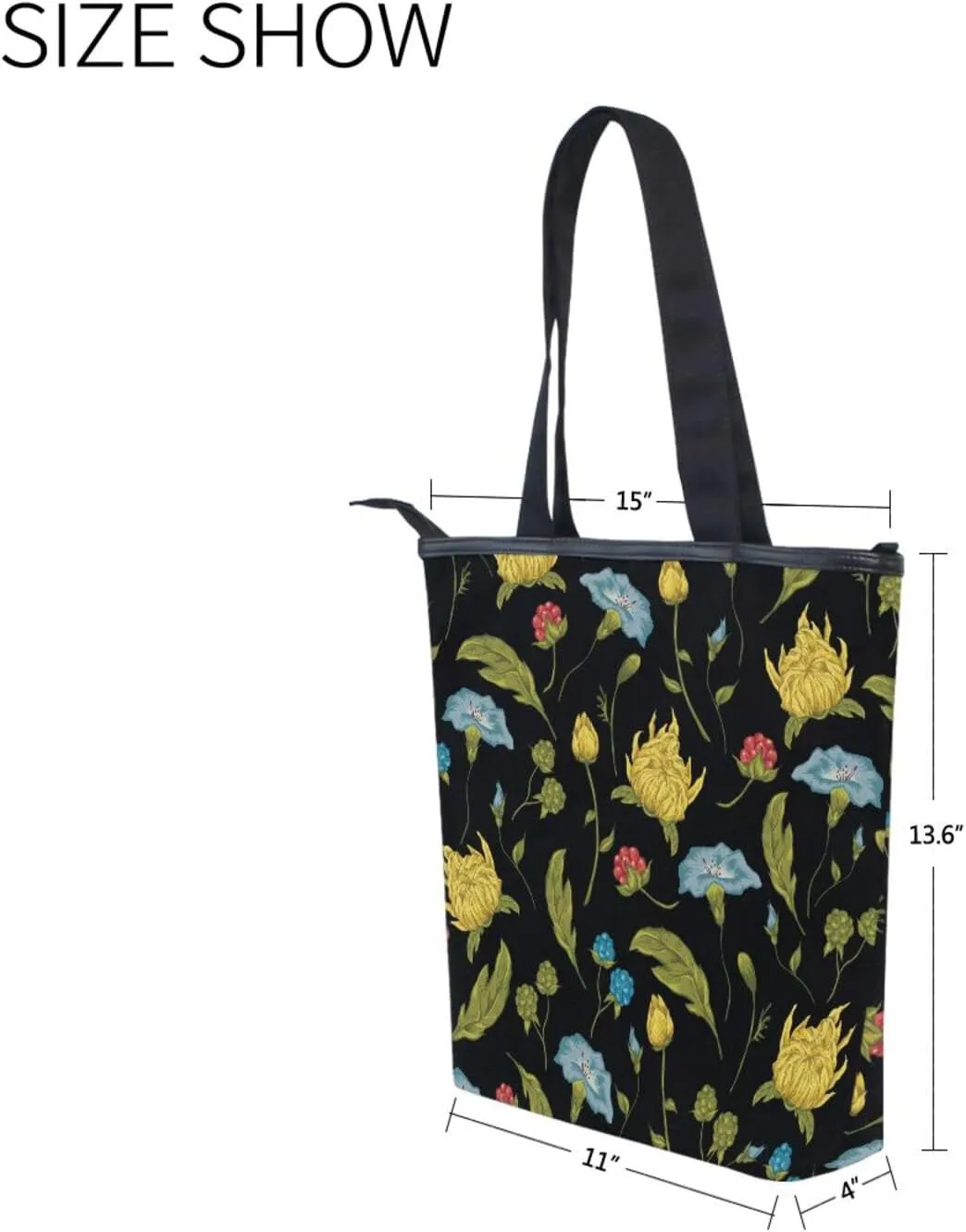 Canvas Tote Bags Purses and Handbags for Women Men Top Handle Ladies Shoulder Bags Multicolored Pattern