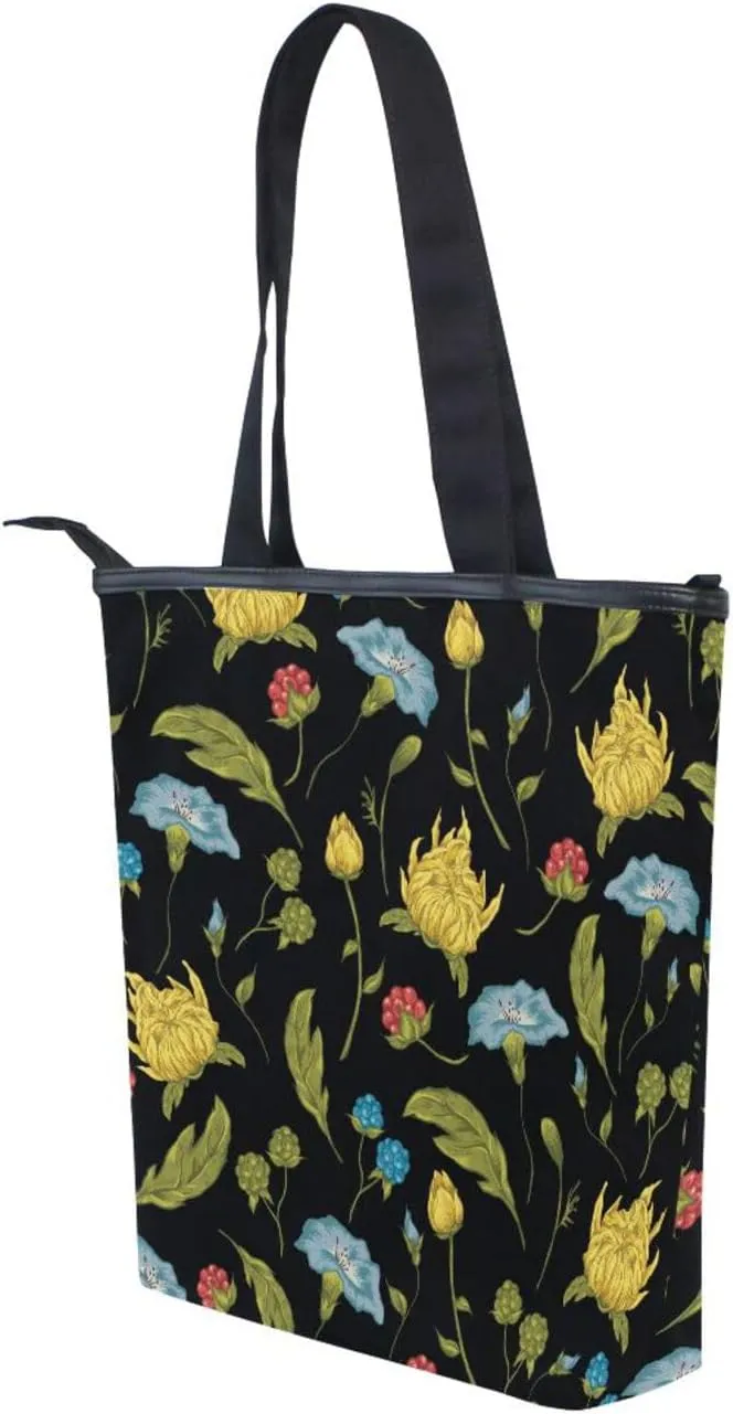 Canvas Tote Bags Purses and Handbags for Women Men Top Handle Ladies Shoulder Bags Multicolored Pattern