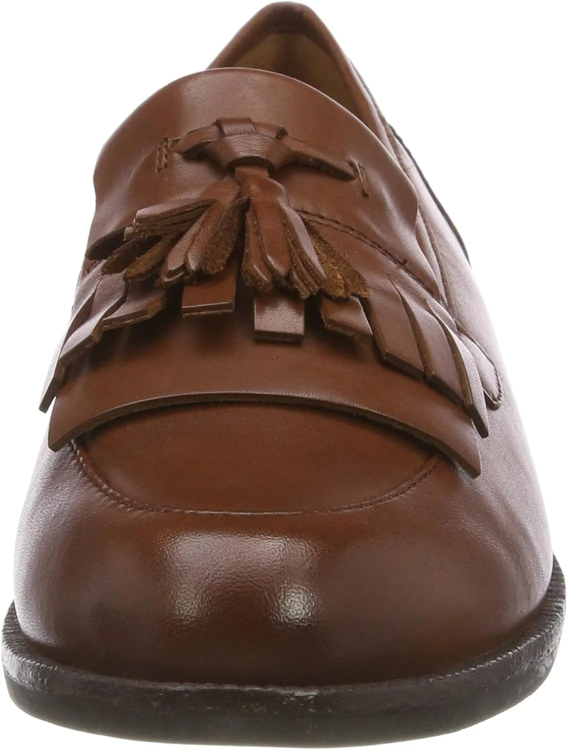 Caprice Cait Womens Leather Fringe Tassel Loafer Flats