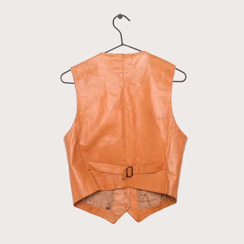 Caramel Leather Vest