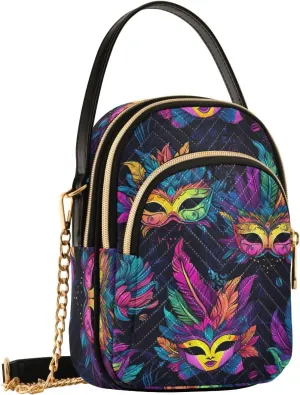 Carnival Masks Small Crossbody Bags for Women Cell Phone Shoulder Purse Handbags Wallet 21217953