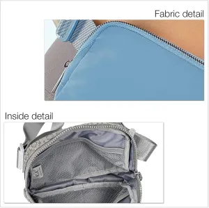 C.C Belt Bag Fanny Pack Crossbody Bags Fashion Waist Packs with Adjustable Strap Gifts for Women (BG-4253) (Steel Blue)