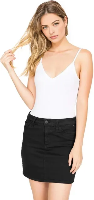Celebrity Pink Jeans Women's Juniors Mid Rise Classic Mini Skirts
