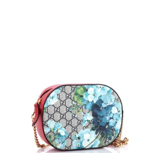 Chain Crossbody Bag Blooms Print GG Coated Canvas Mini