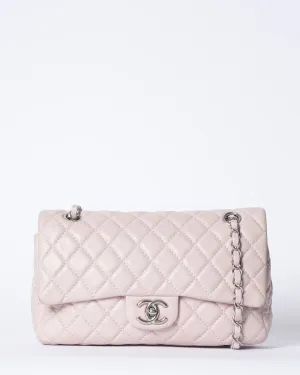 Chanel Light Pink Quilted Leather Classic Flap Bag