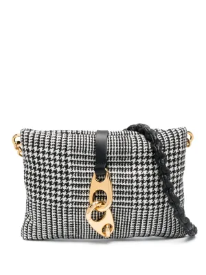 checked Quick resolution small bag Carine wool High-quality